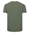 Thumbnail Sage green plain T-shirt, back view.